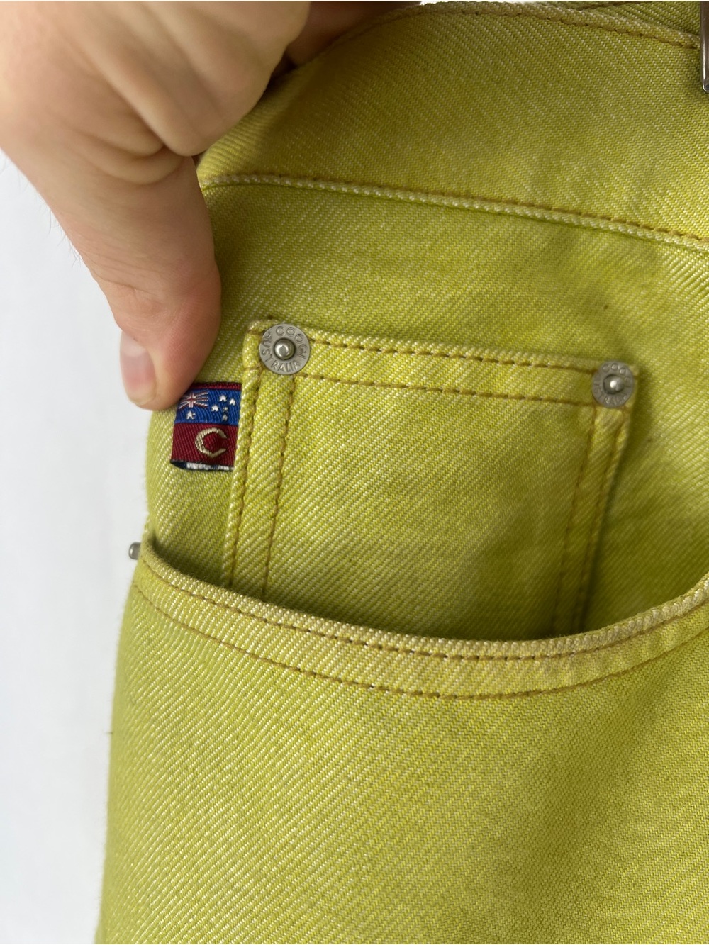 COOGI Men’s Lime Green jeans 40x34 - Picture 5 of 10